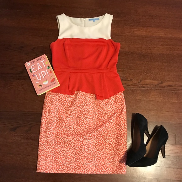 ANTONIO MELANI Dresses & Skirts - Antonio Melani Peachy Peplum Dress 